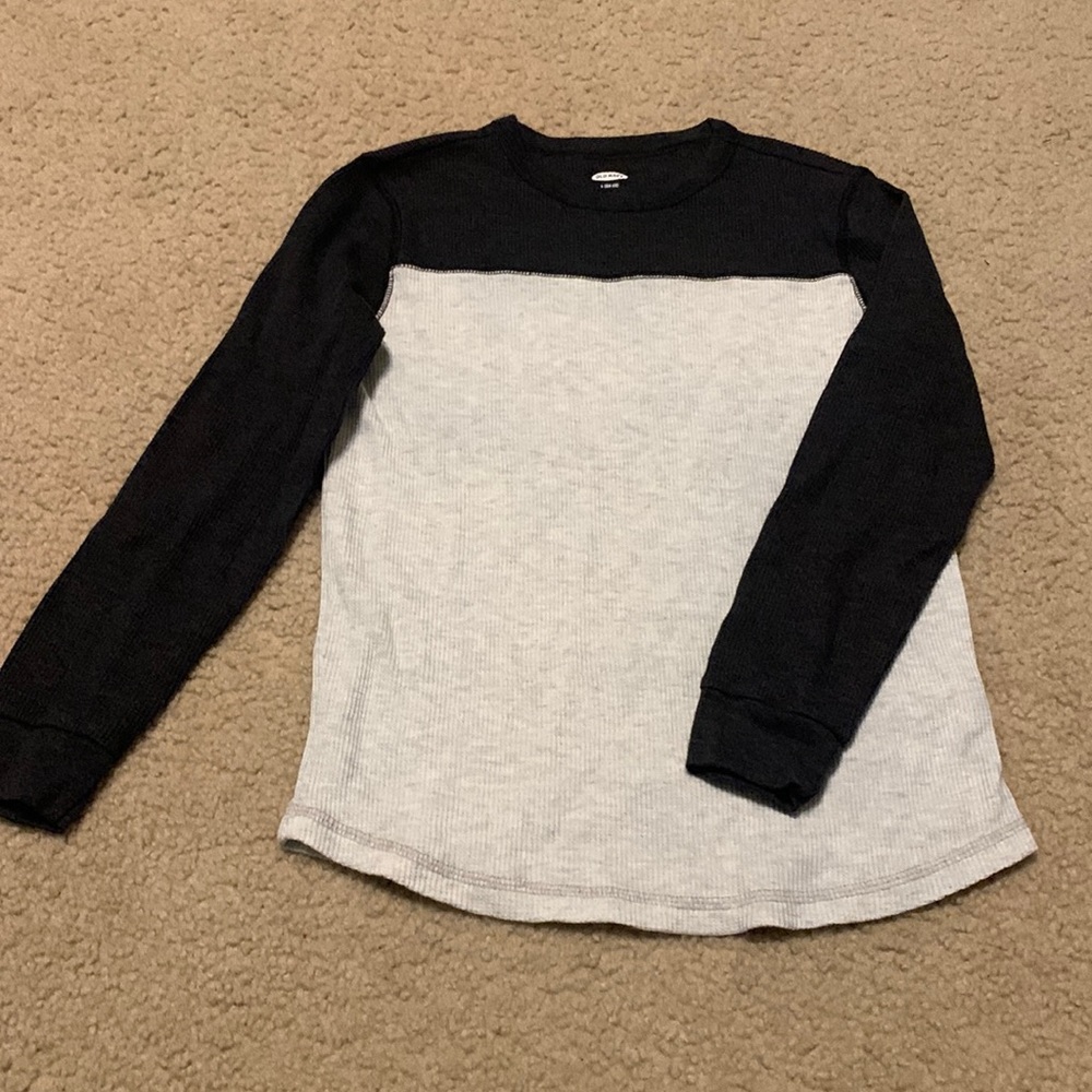 Old Navy LongSleeve Grey/Dk Grey Thermal T